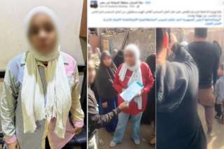 ضبط سيدة توجه الناخبين لصالح مرشحين بالدعاية المخالفة في الأهرام